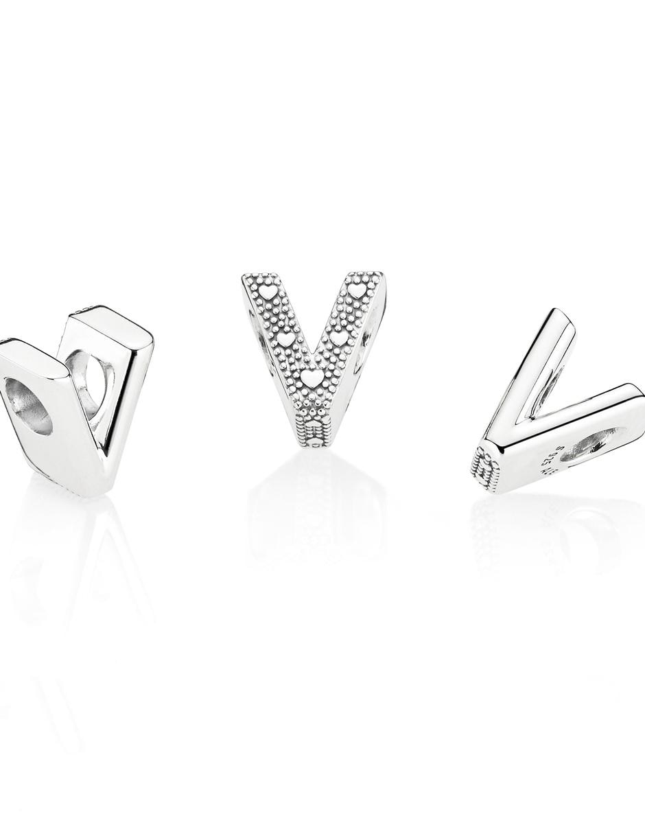 Charm de letras de plata P 925 2