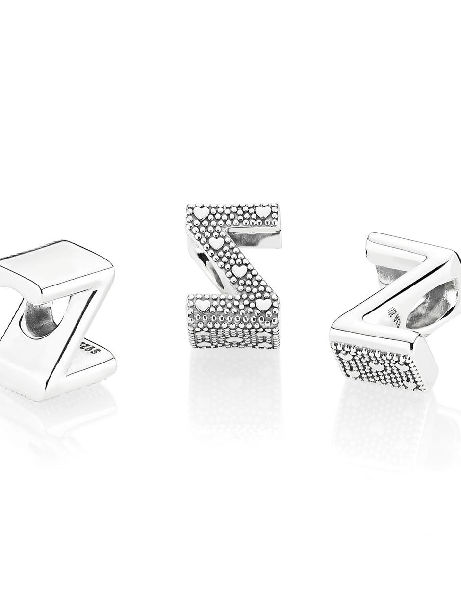 Charm de letras de plata P 925 2