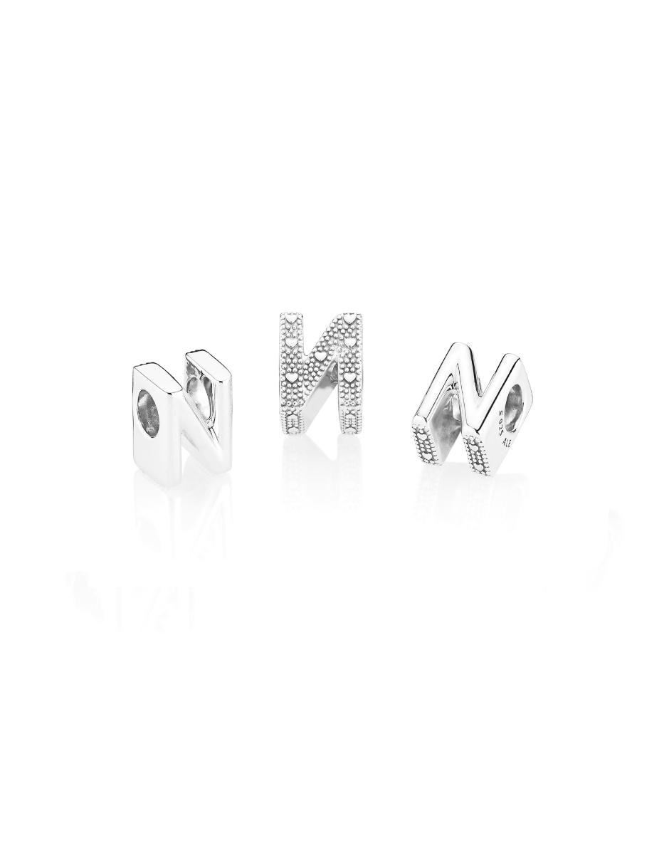 Charm de letras de plata P 925 2