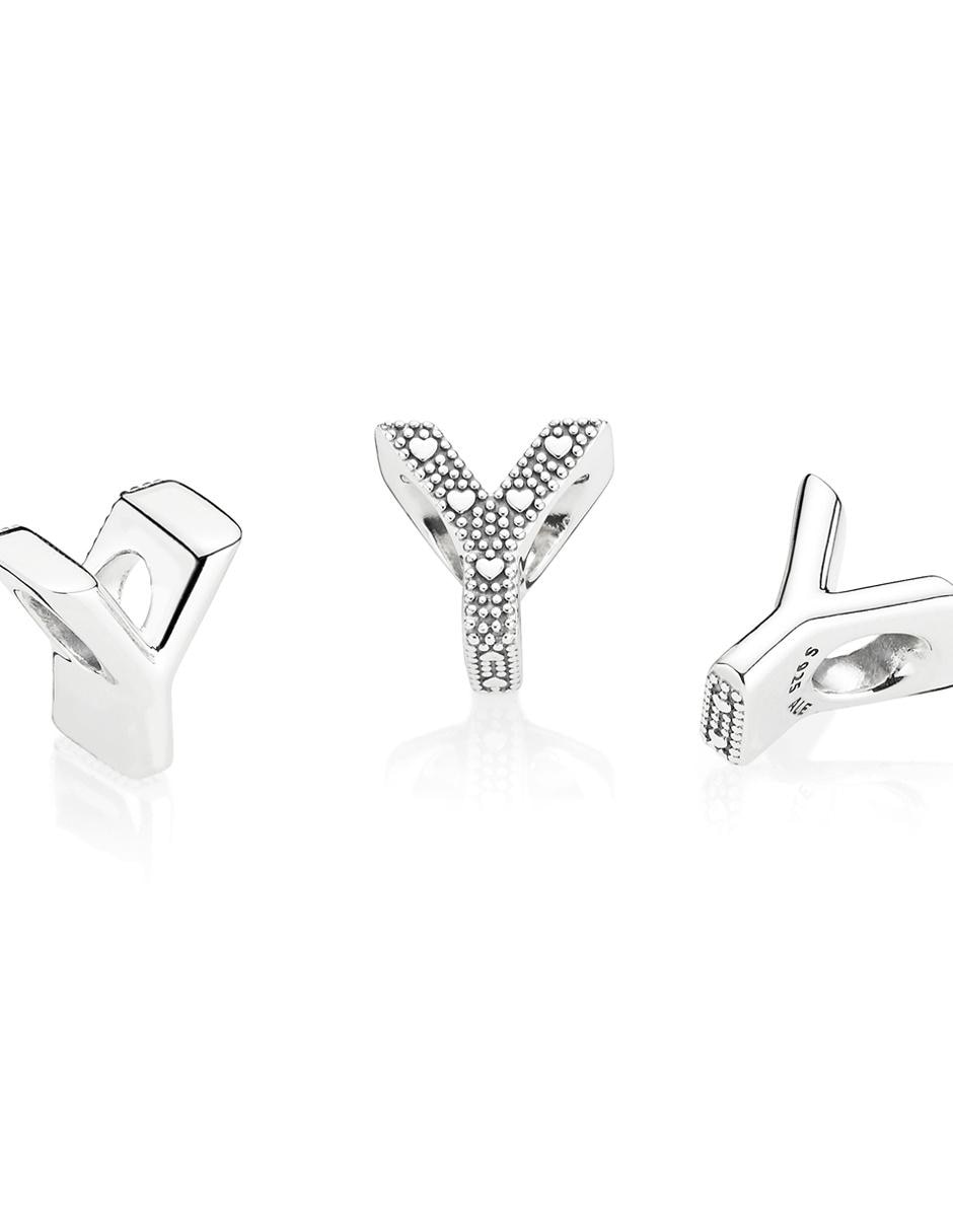 Charm de letras de plata P 925 2