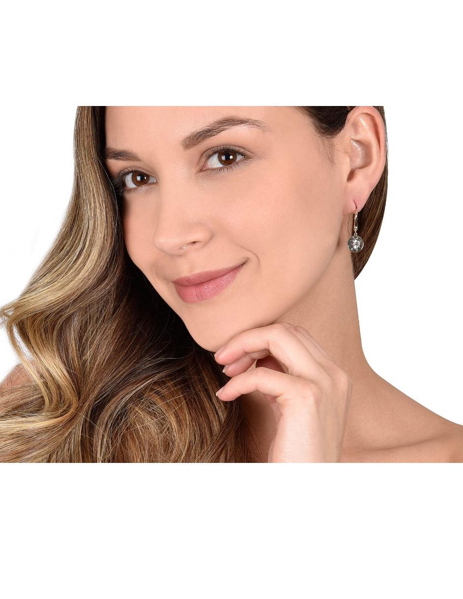 Aretes con acabado brillante cristal 3