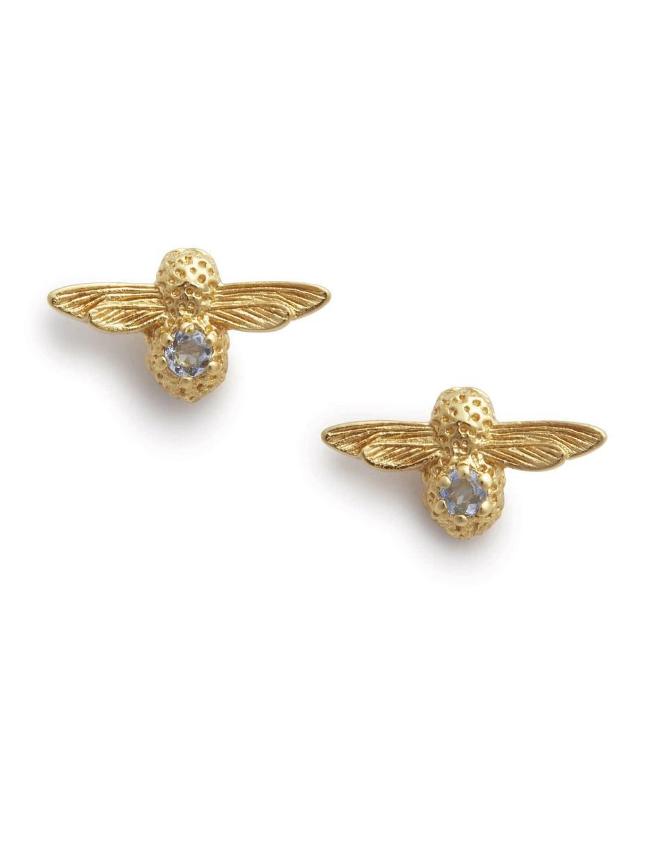 Aretes con acabado brillante cristal