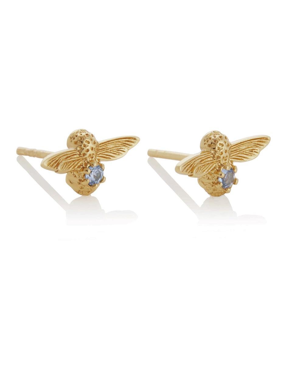 Aretes con acabado brillante cristal 2