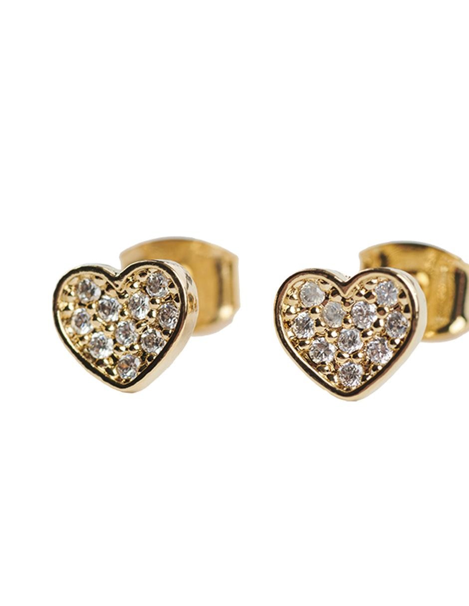 Aretes y collar de corazón Melody con zirconia cúbica 4
