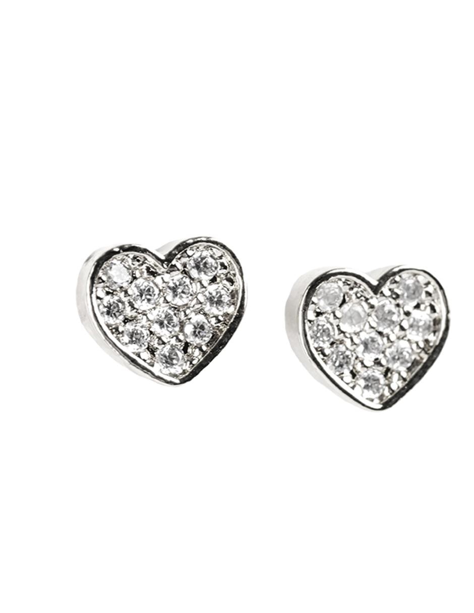 Aretes y collar de corazón Melody con zirconia cúbica 4