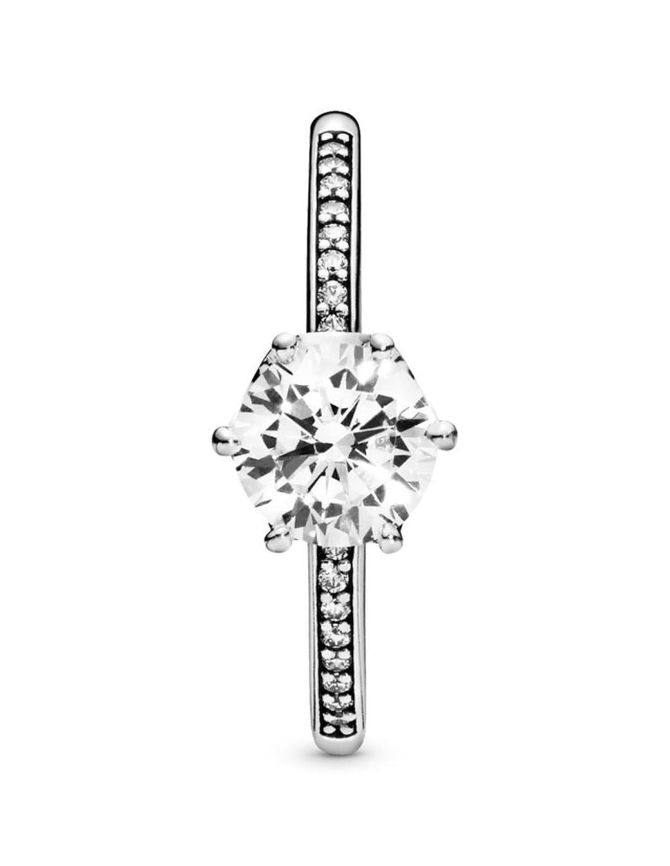 Anillo multi gemas P 925 de plata diamante pavé 9