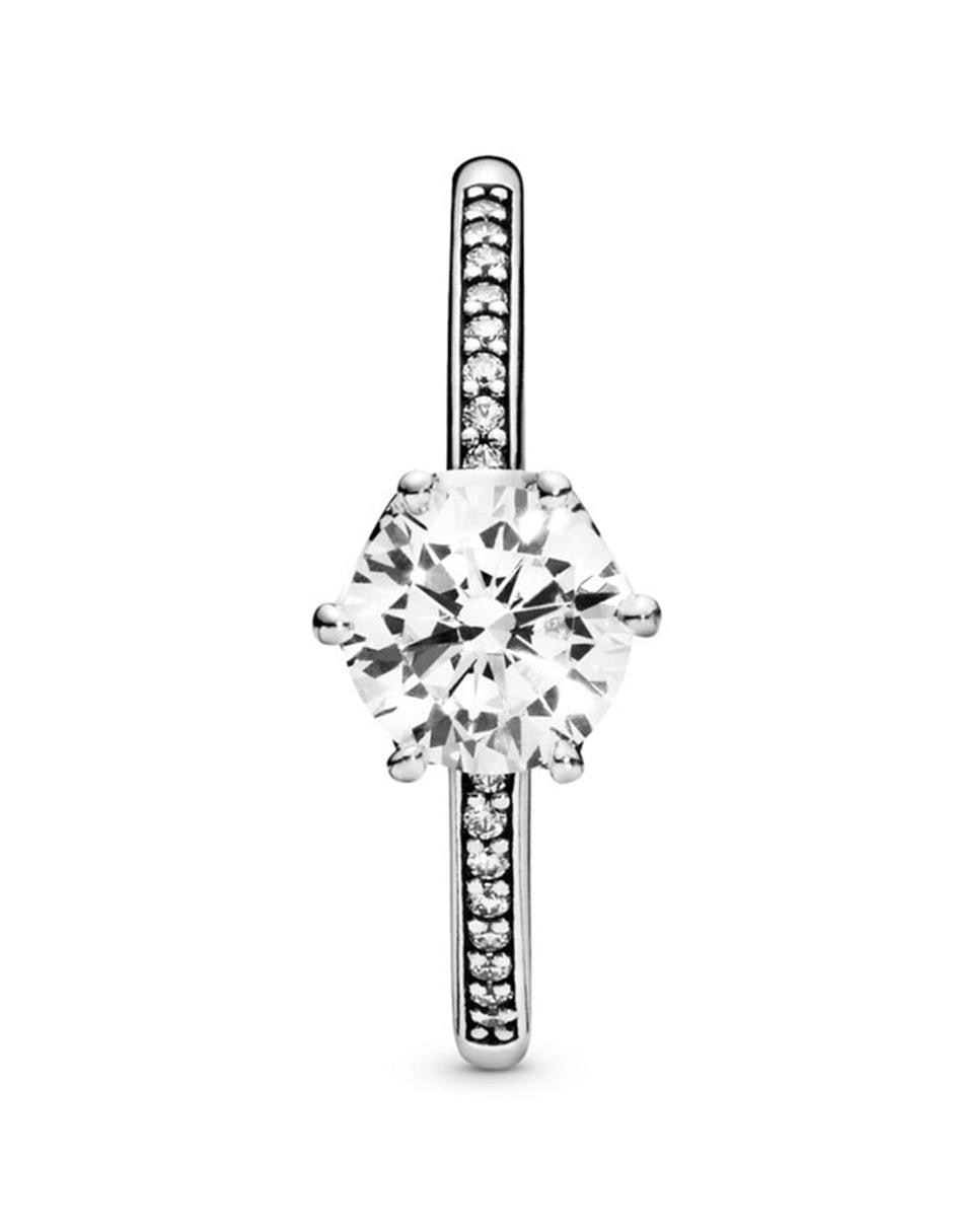 Anillo multi gemas P 925 de plata diamante pavé 9