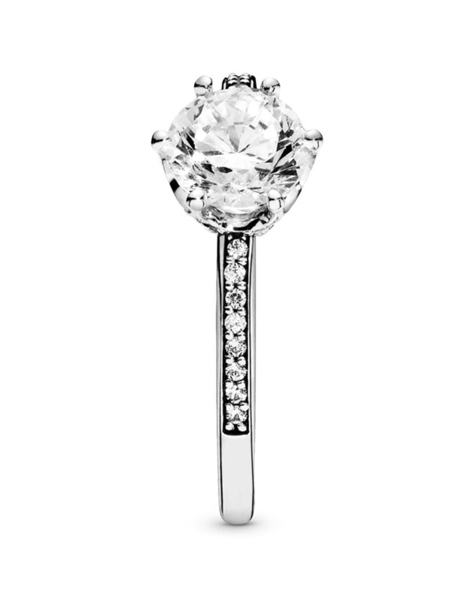 Anillo multi gemas P 925 de plata diamante pavé 11