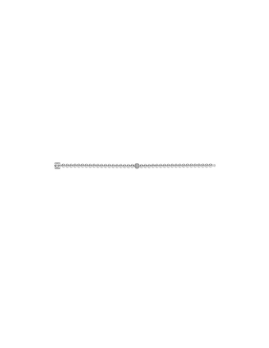 Pulsera de plata con acabado pavé 5