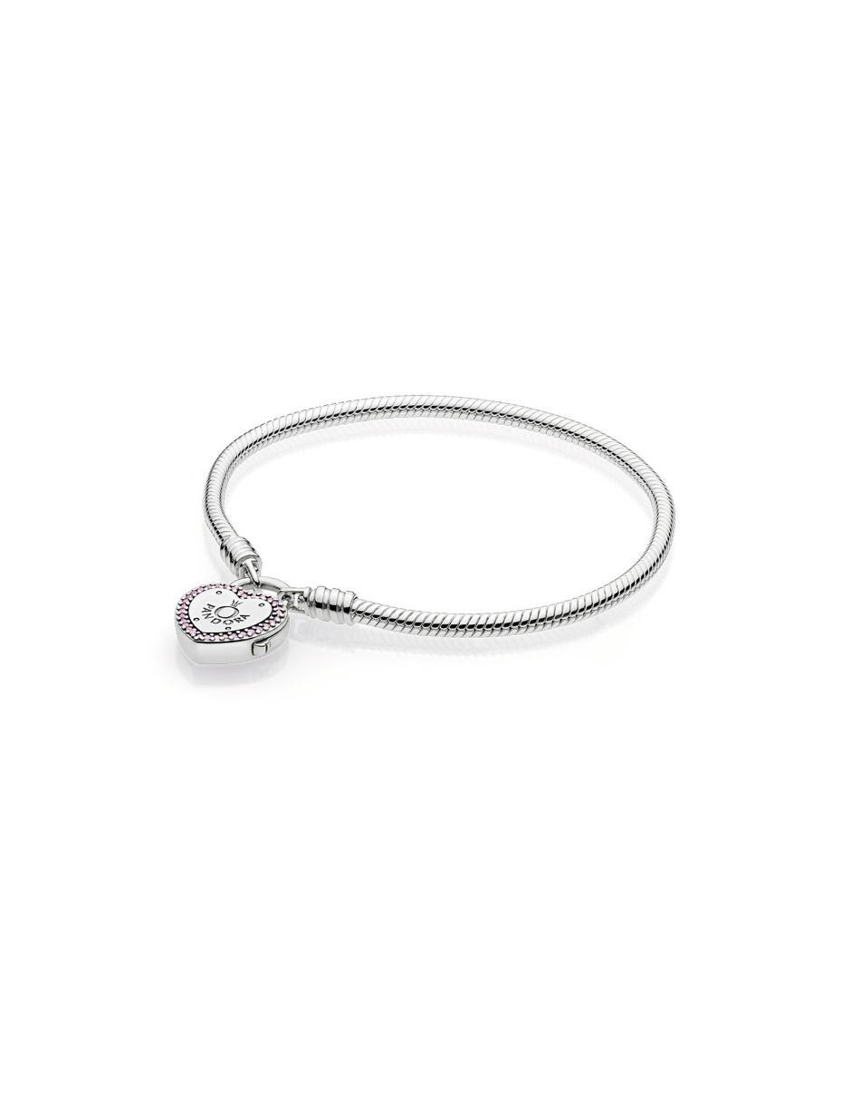 pandora moments heart padlock bracelet