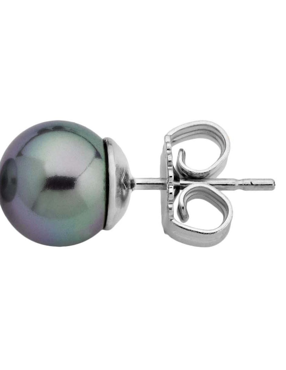 Aretes con acabado lustre perla 2