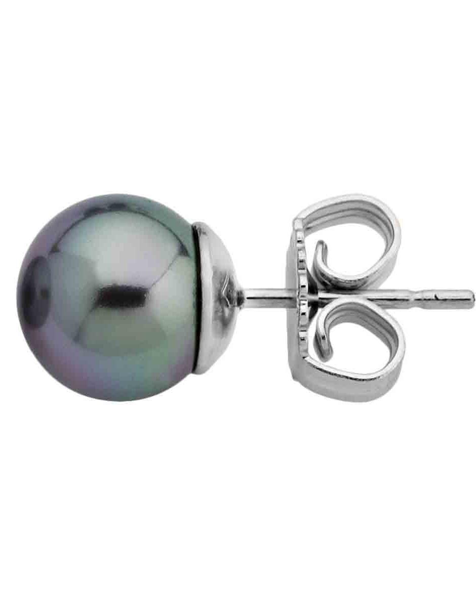 Aretes con acabado lustre perla 2