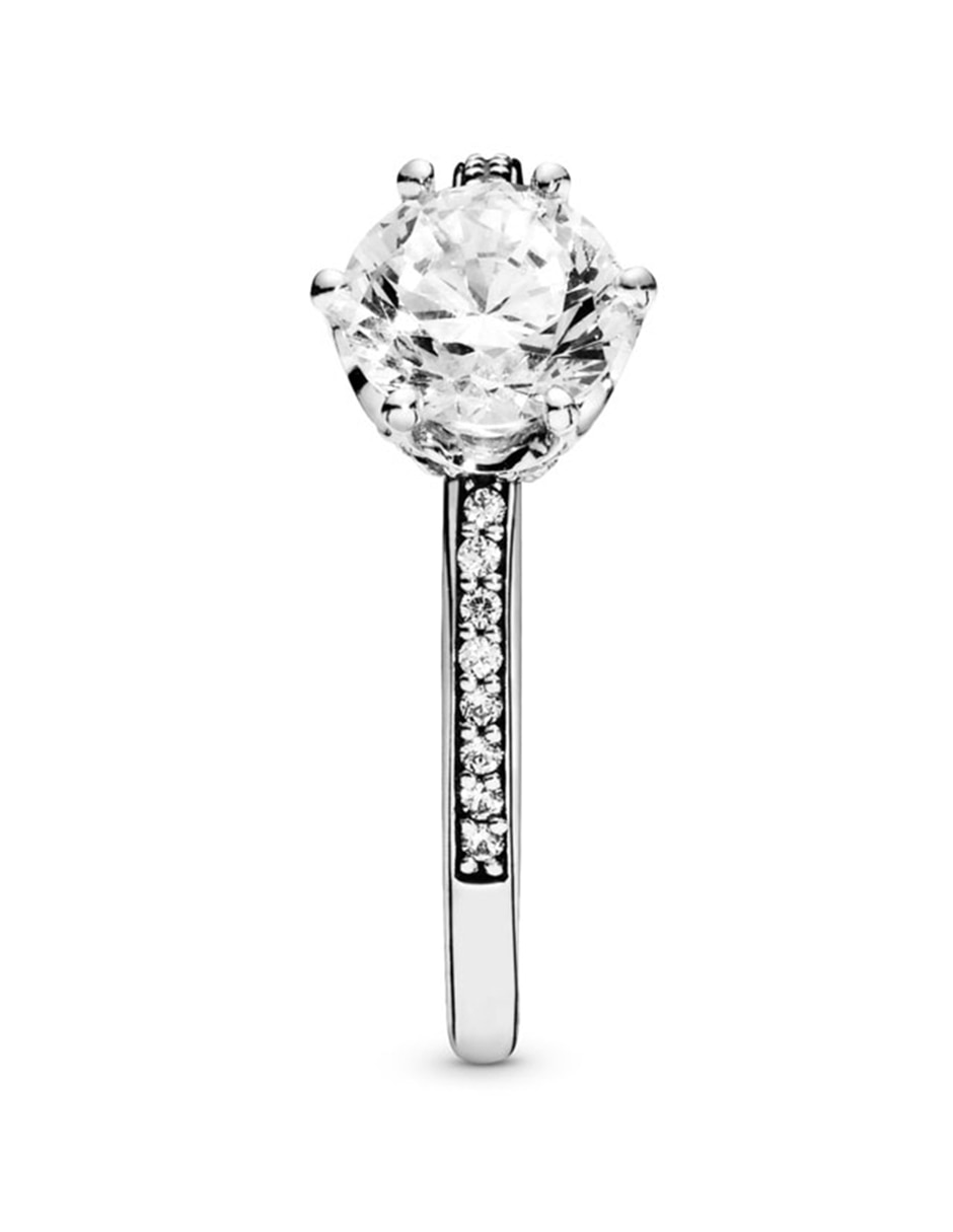 Anillo multi gemas P 925 de plata diamante pavé 6