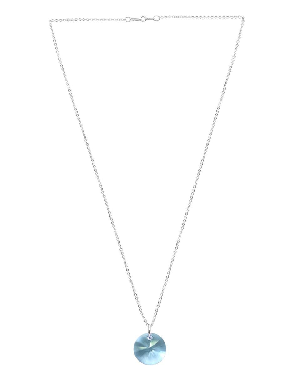 Set aretes y collar de plata P 925 cristal 4