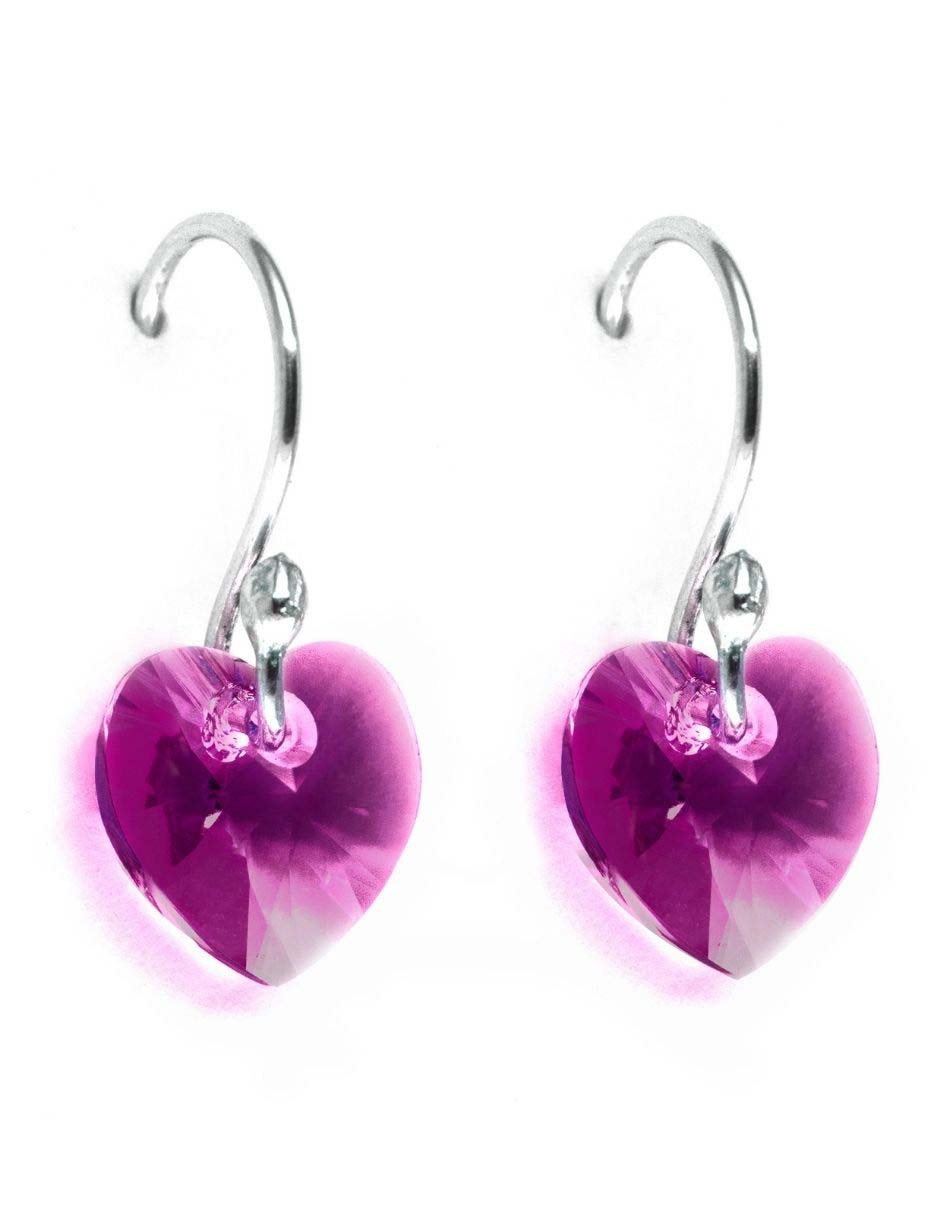 Aretes de plata con acabado pavé cristal