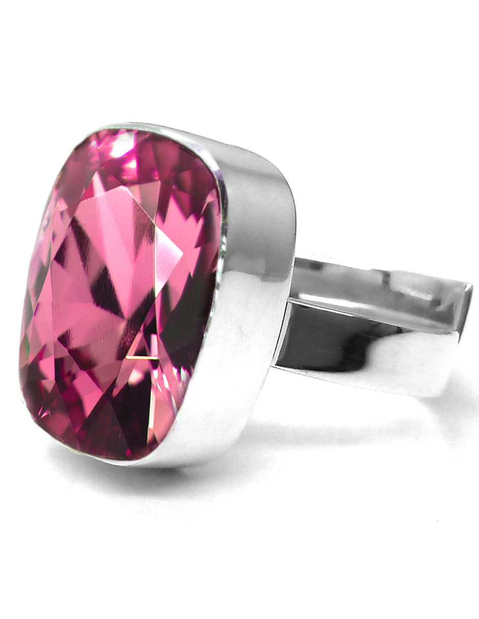 Anillo ovalado Baguette P 925 de plata amatista brillante 2