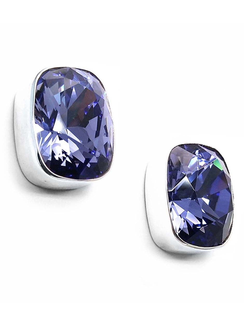 Broqueles de plata con acabado brillante cristal Broqueles de plata con acabado brillante cristal