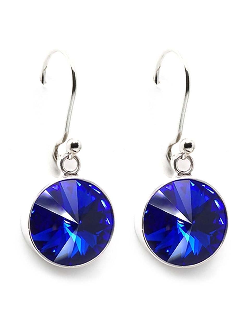 Aretes de plata con acabado pavé cristal