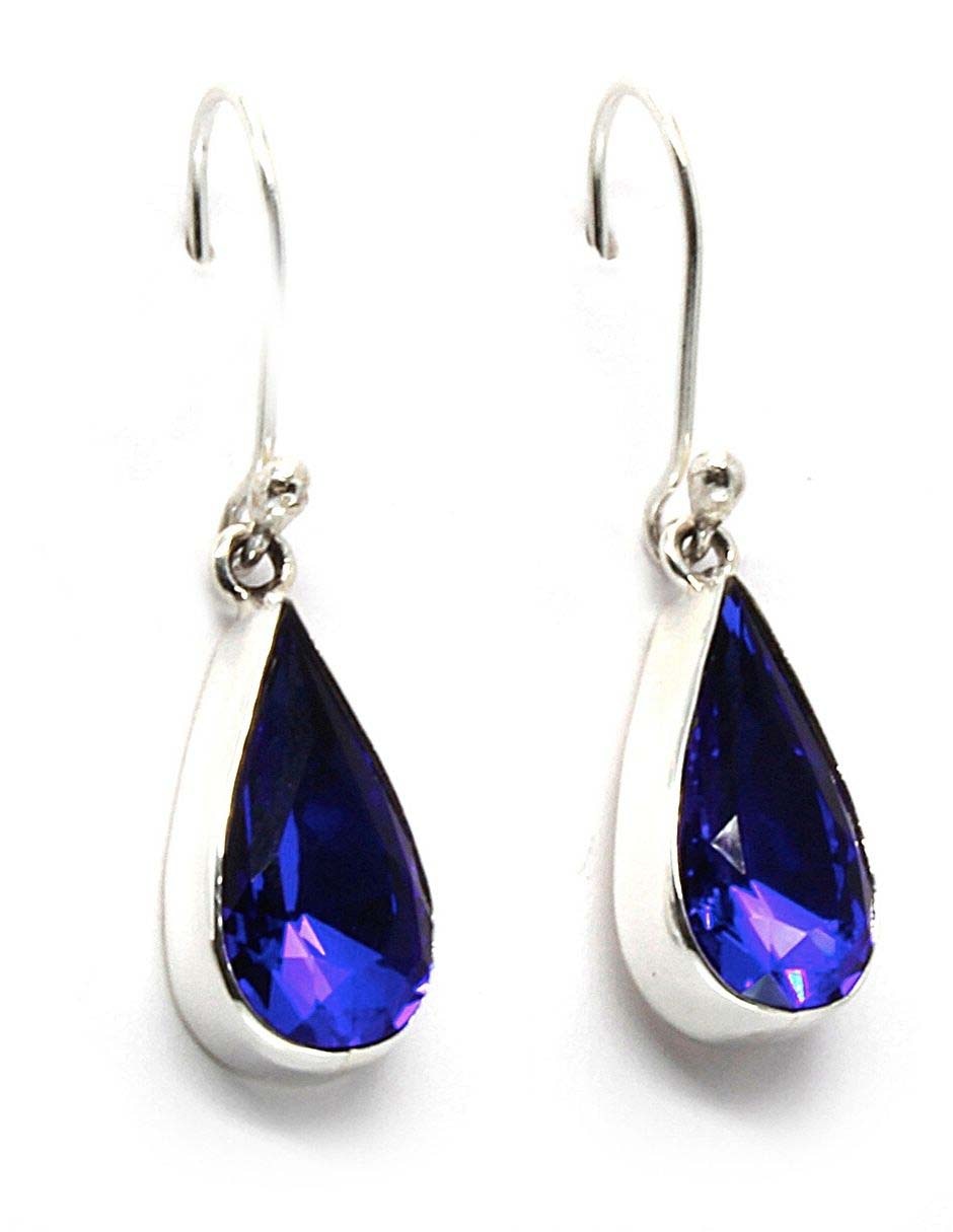 Aretes de plata con acabado pavé cristal Aretes de plata con acabado pavé cristal