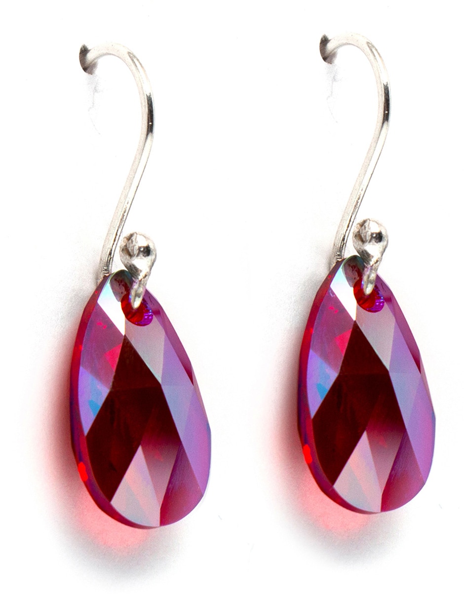Set aretes y collar de plata P 925 cristal 4