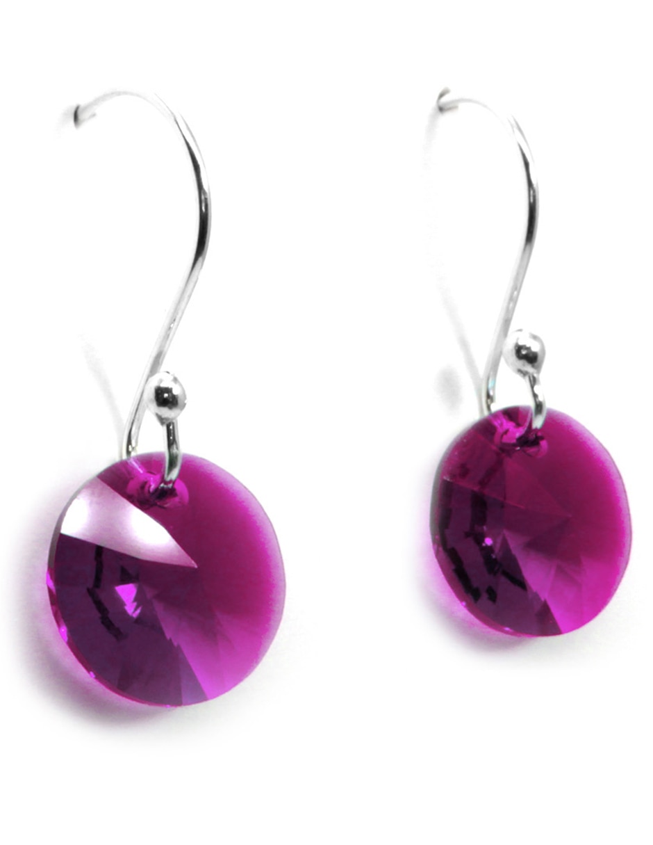 Set aretes y collar de plata P 925 cristal 2