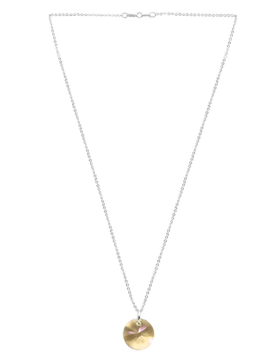 Set aretes y collar de plata P 925 cristal 2