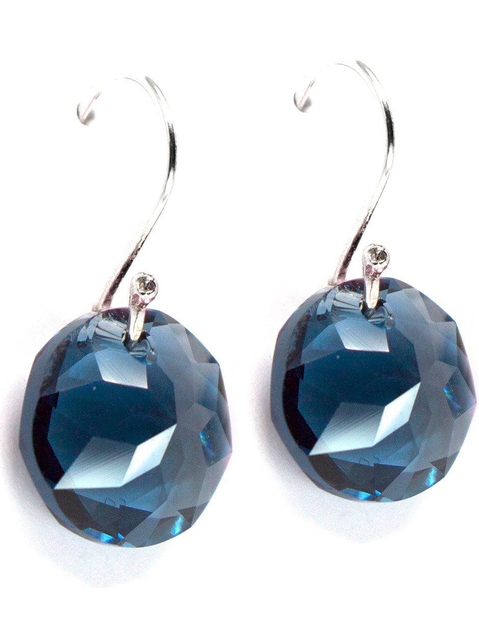 Set aretes y collar de plata P 925 cristal 4