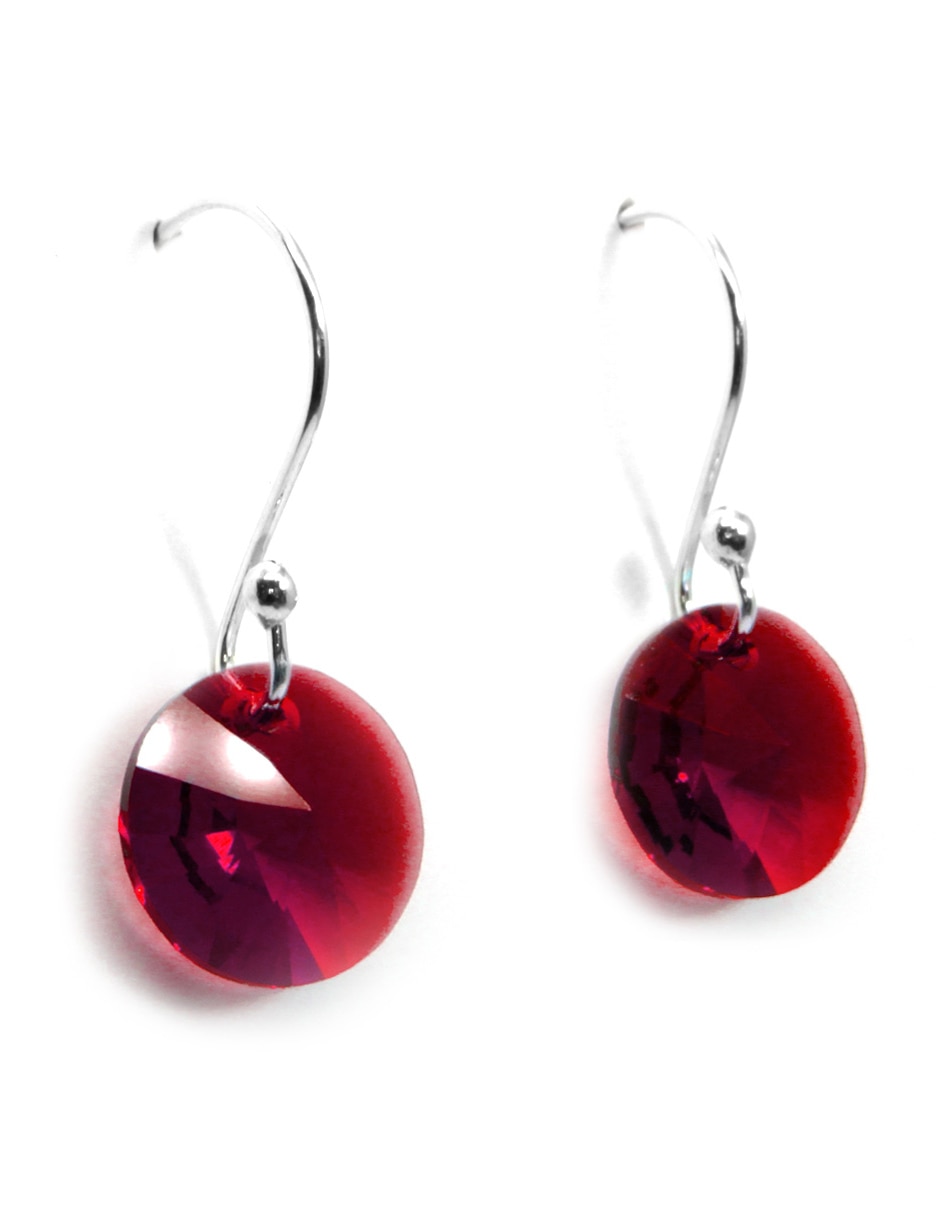 Set aretes y collar de plata P 925 cristal 4