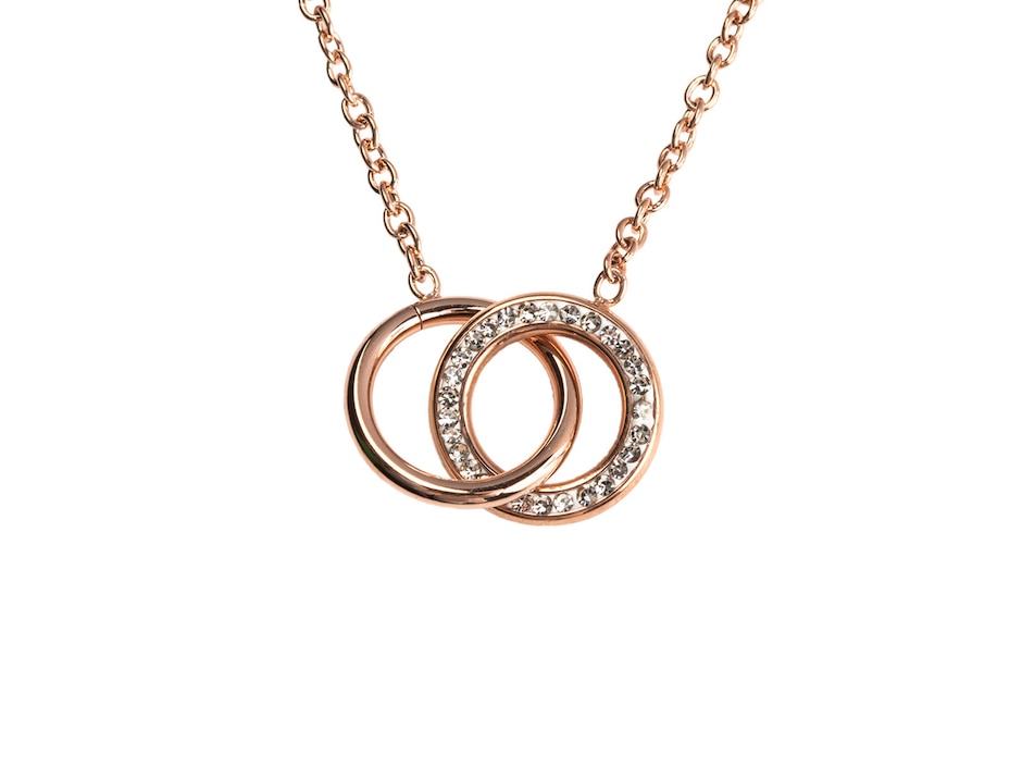 Collar de oro rosa