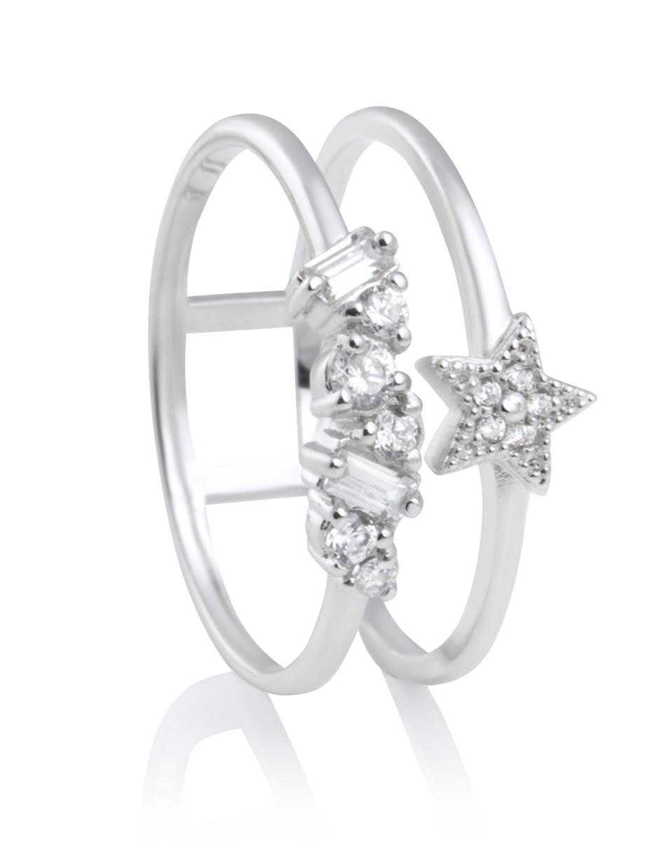 Anillo de estrella pavé 2