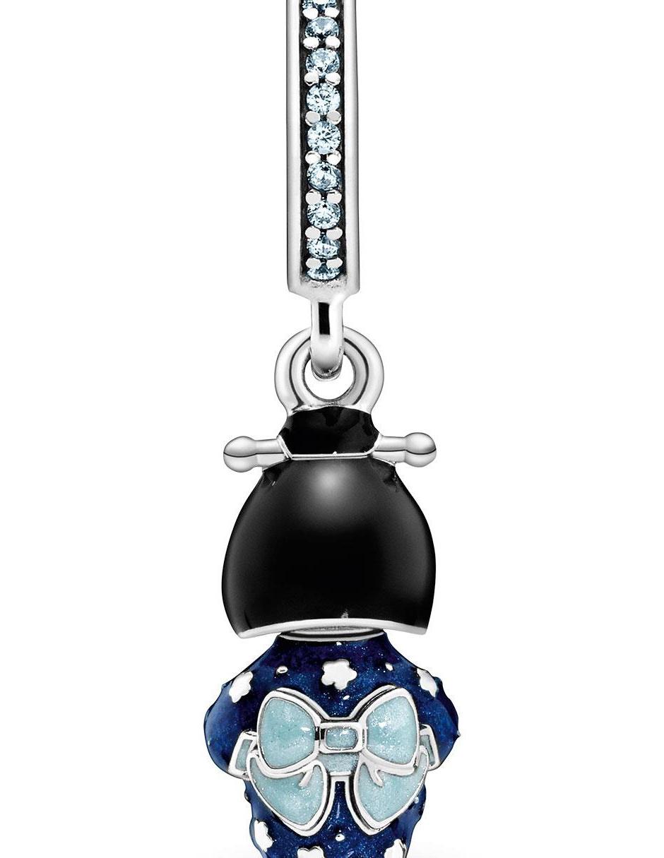 Charm de geisha de plata P 925 cristal 2