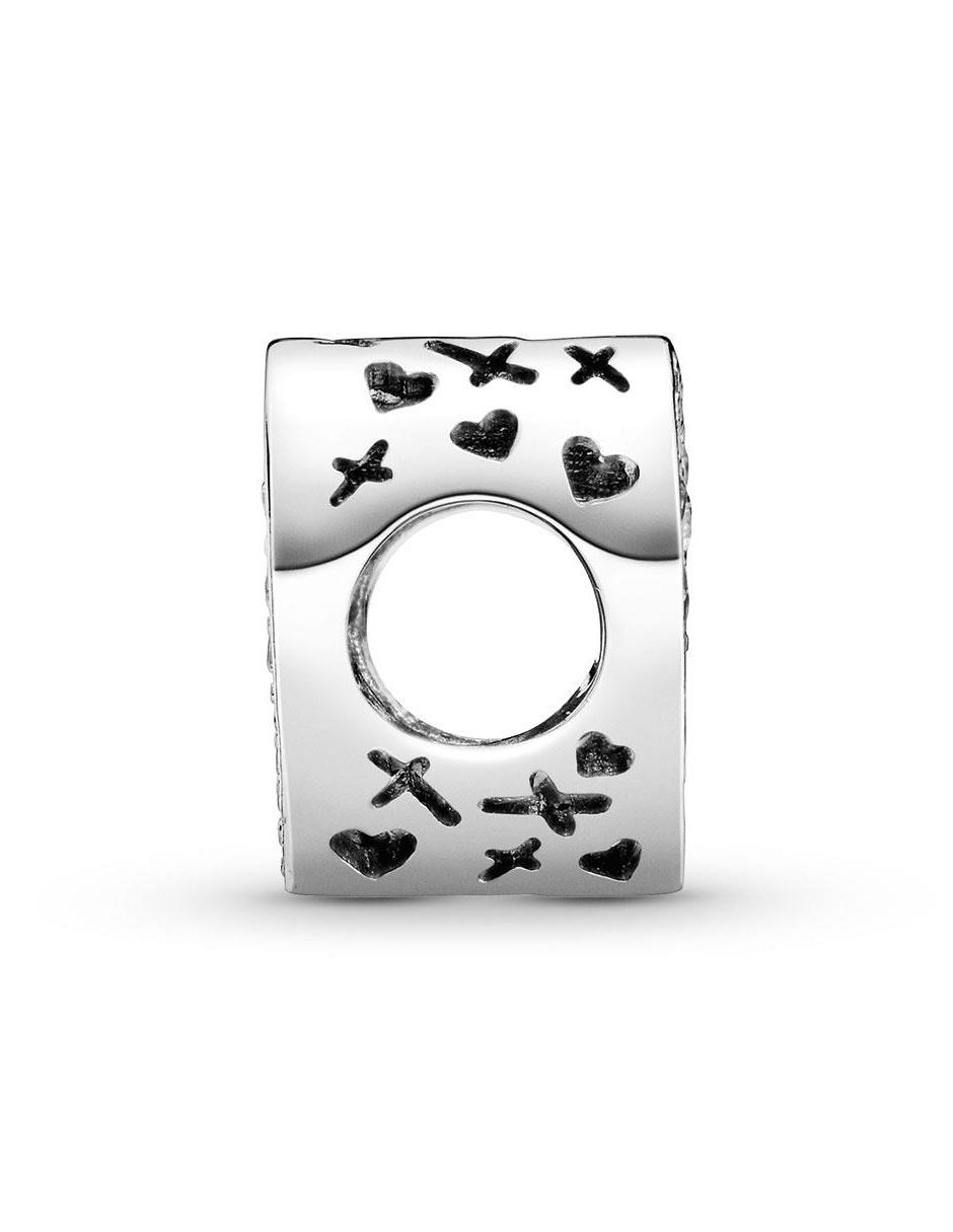 Charm de corazón de plata P 925 zirconia cúbica 3