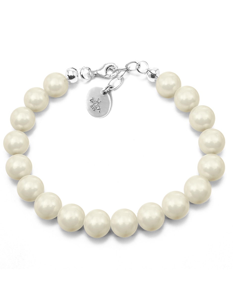 Pulsera de plata con perla