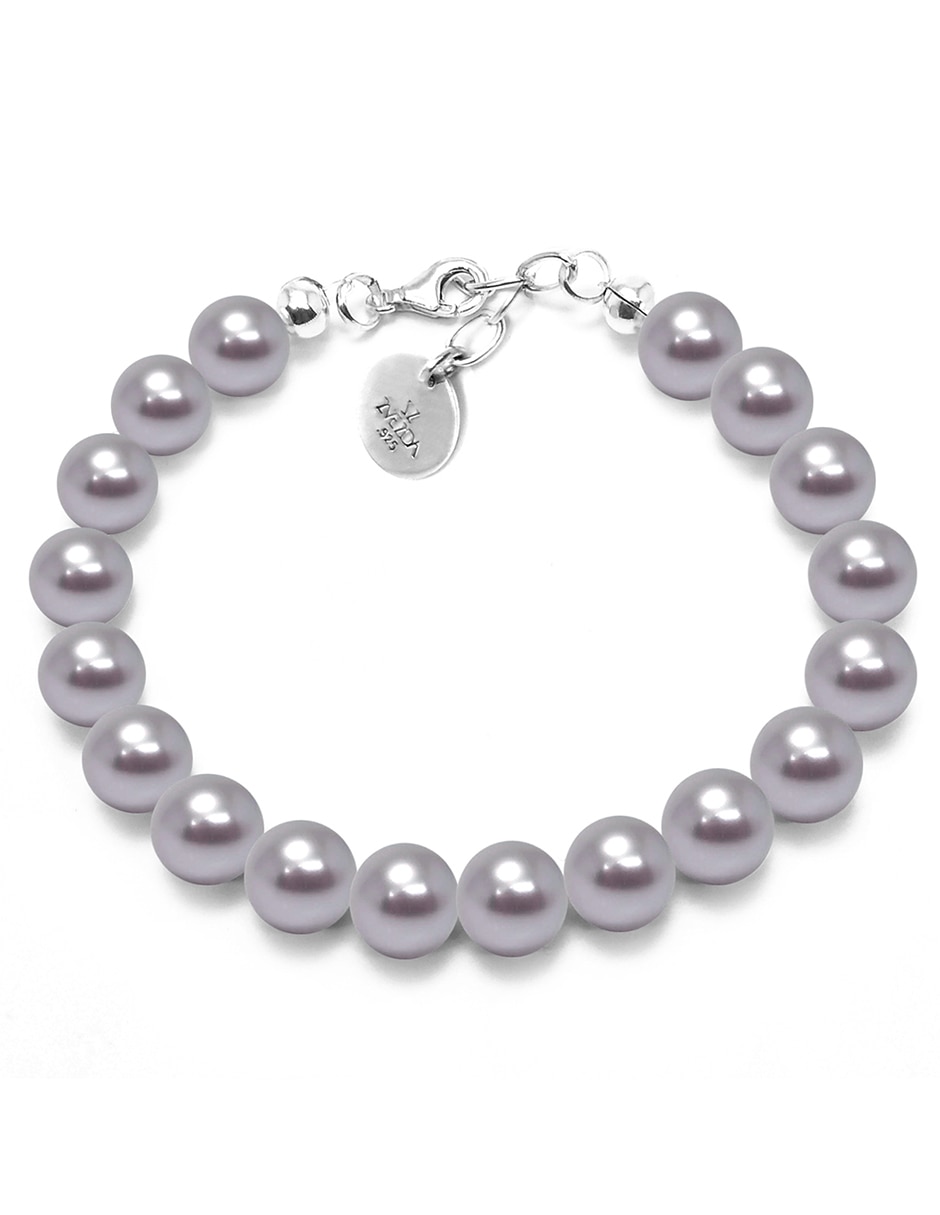 Pulsera de plata con perla