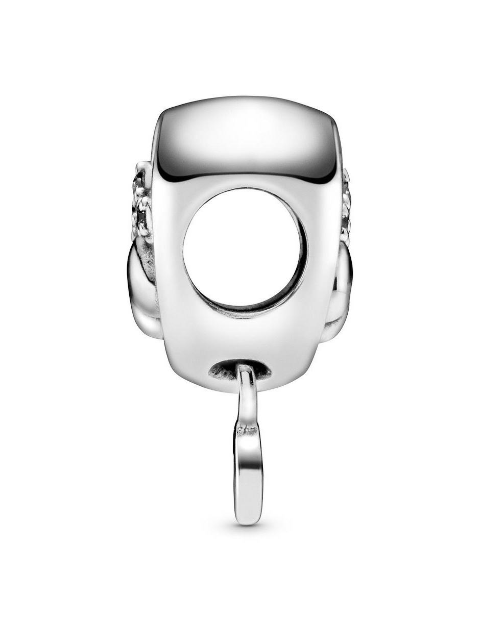 Charm de corazón de plata P 925 zirconia cúbica 4