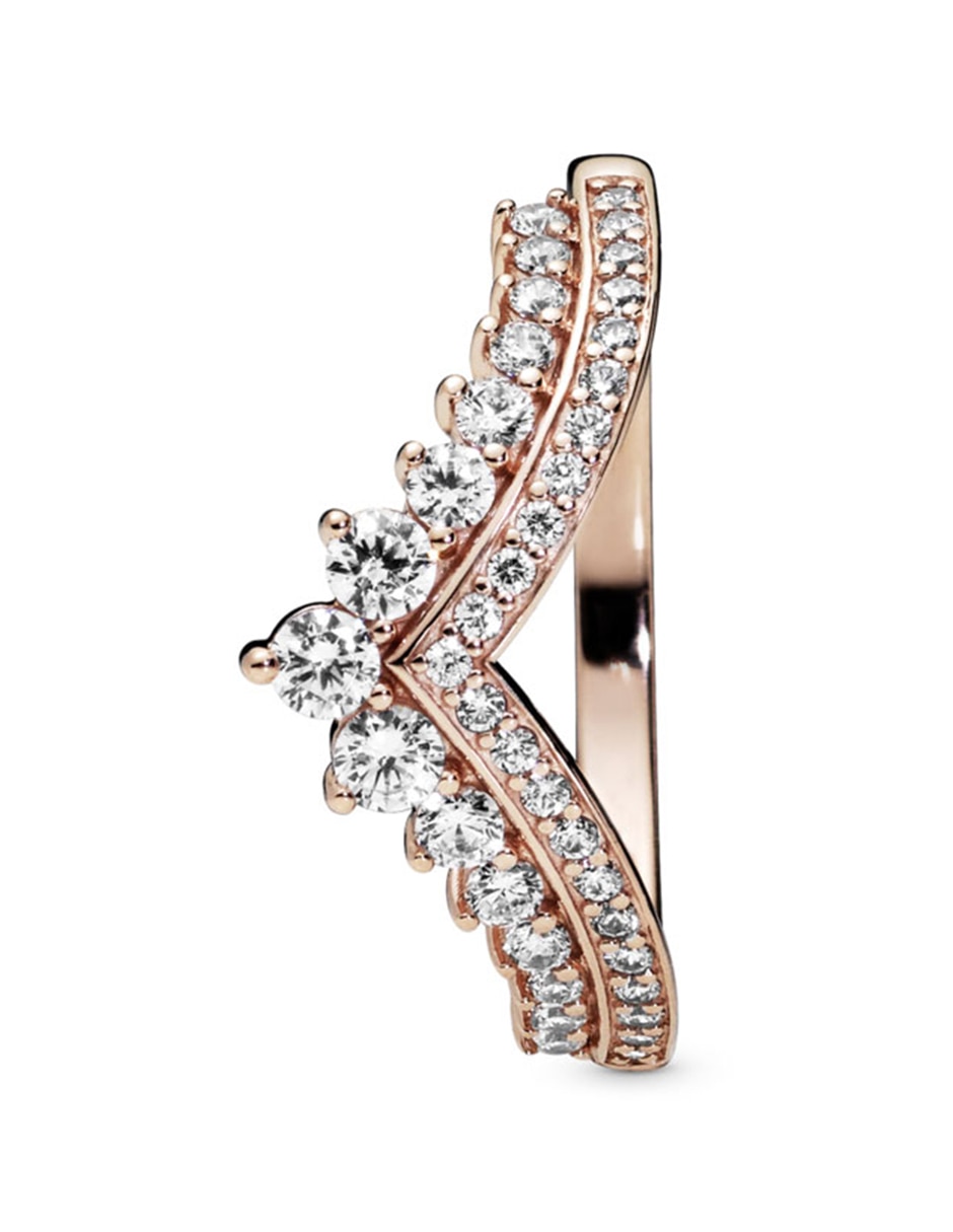 Anillo de corona P 925 de plata cristal pavé 2