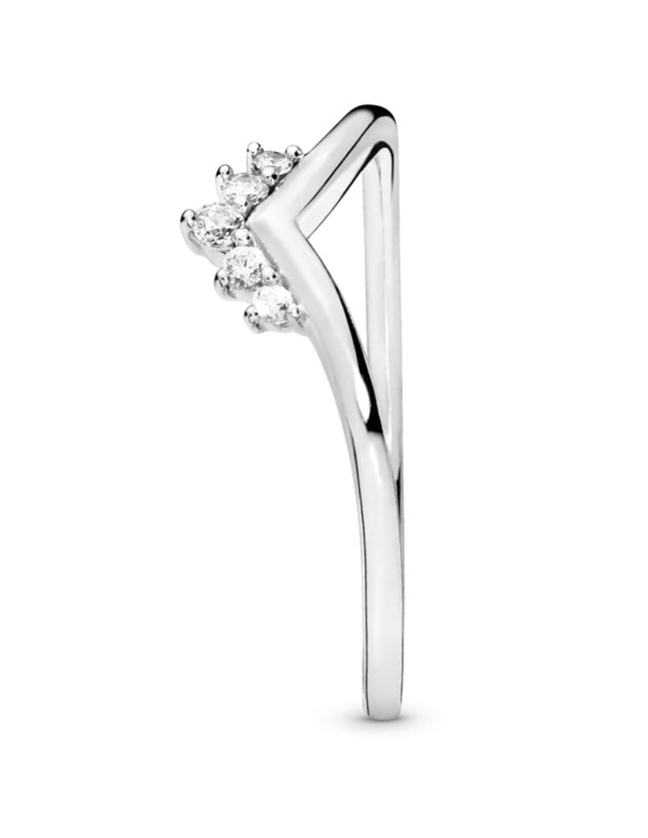 Anillo P 925 de plata diamante pavé 2