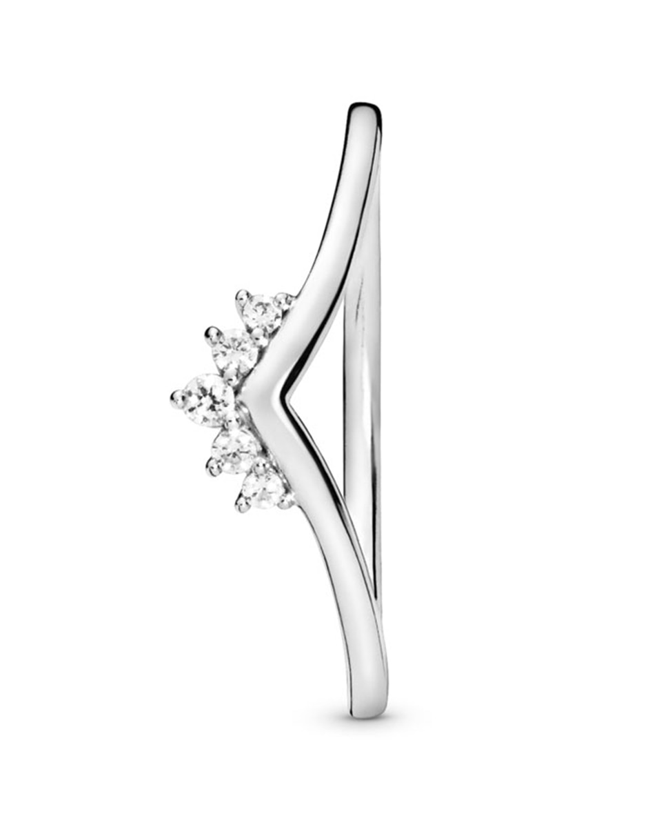 Anillo P 925 de plata diamante pavé 4