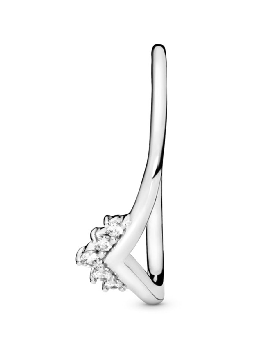 Anillo P 925 de plata diamante pavé 6