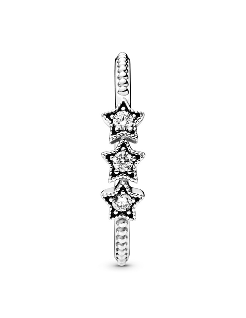 Anillo de estrella P 925 de plata diamante pavé 2