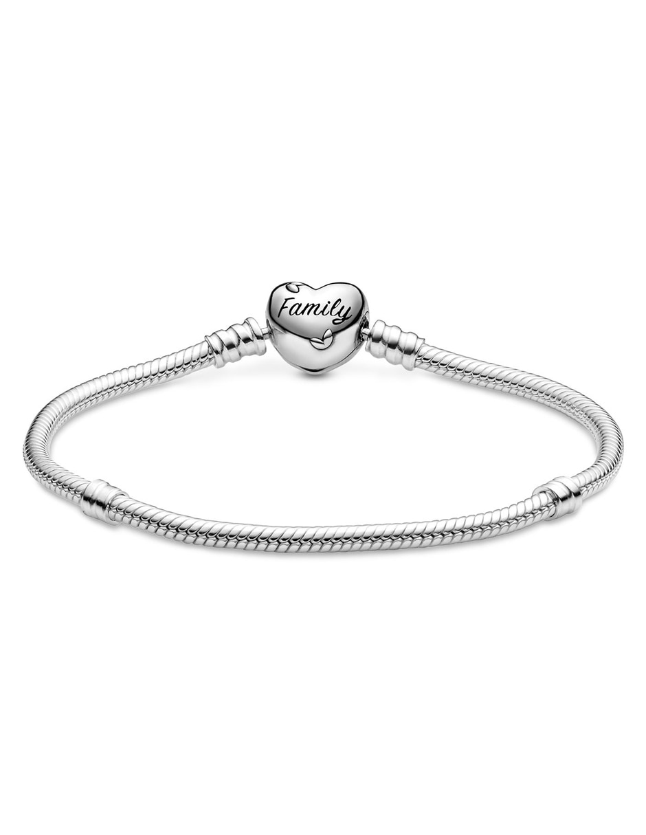 Brazalete de plata con acabado lustre 2