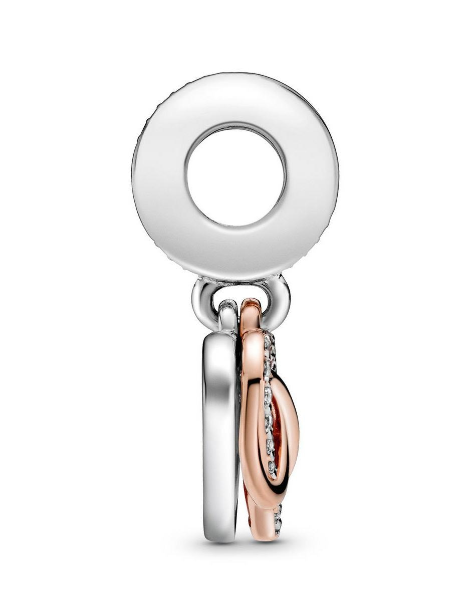 Charm de corazón de plata zirconia cúbica 6
