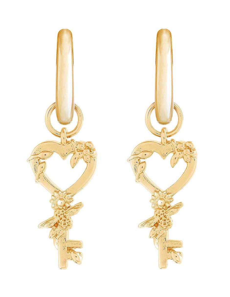 Aretes de plata P 925 con acabado brillante