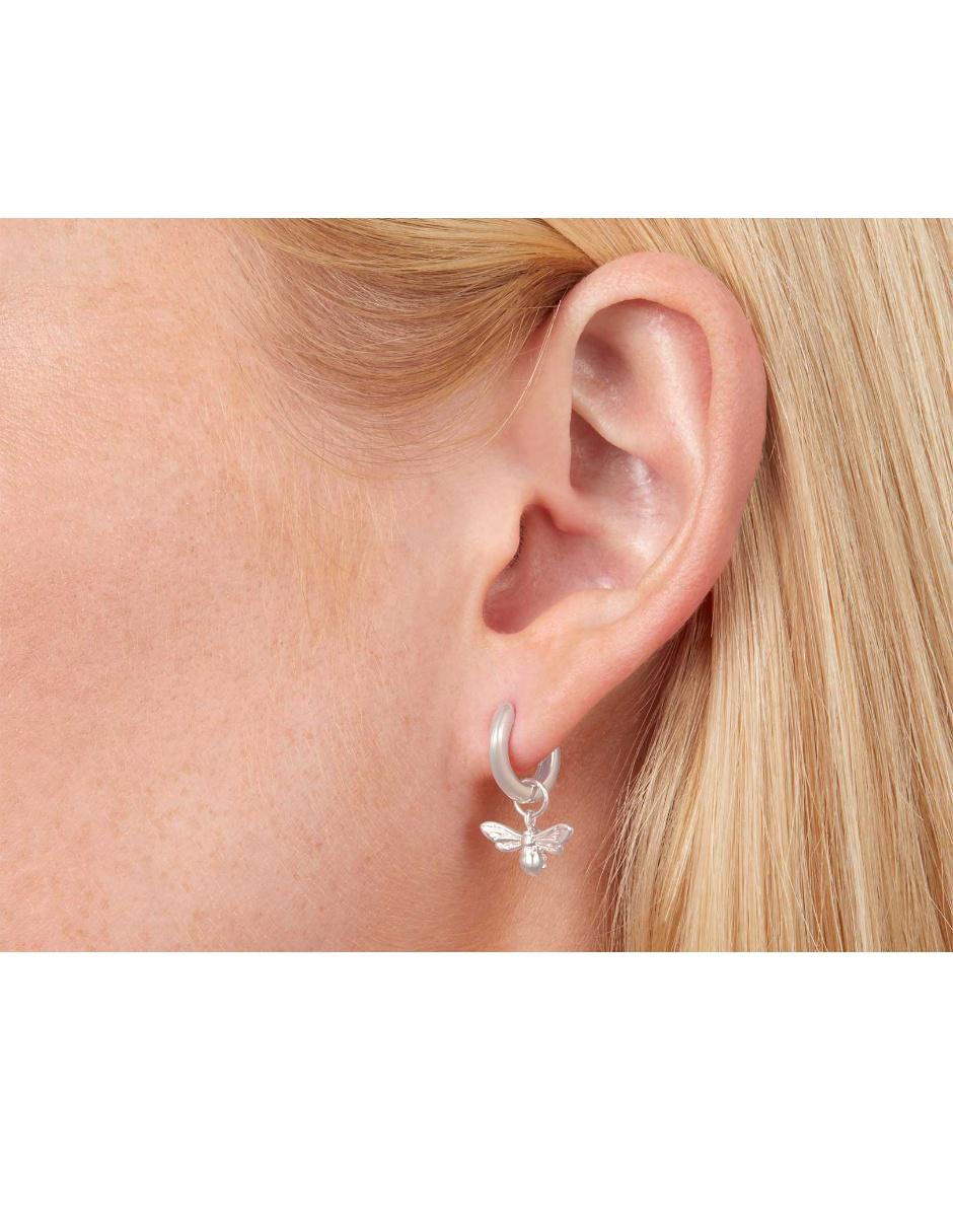Aretes de plata con acabado brillante 2