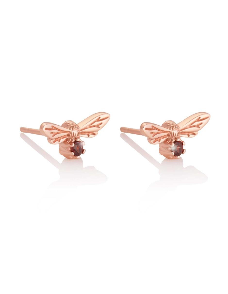 Aretes de plata con acabado pavé