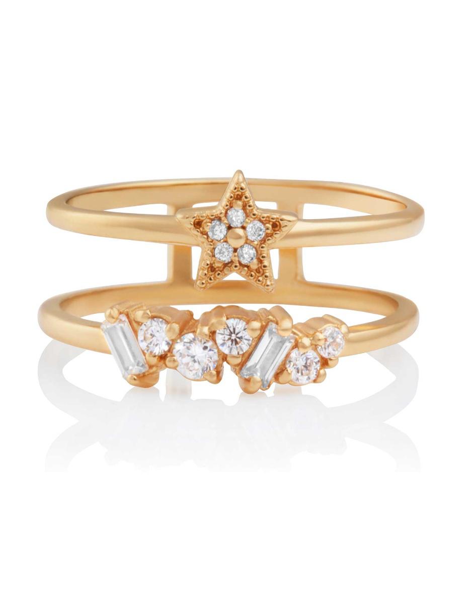 Anillo de estrella pavé 2