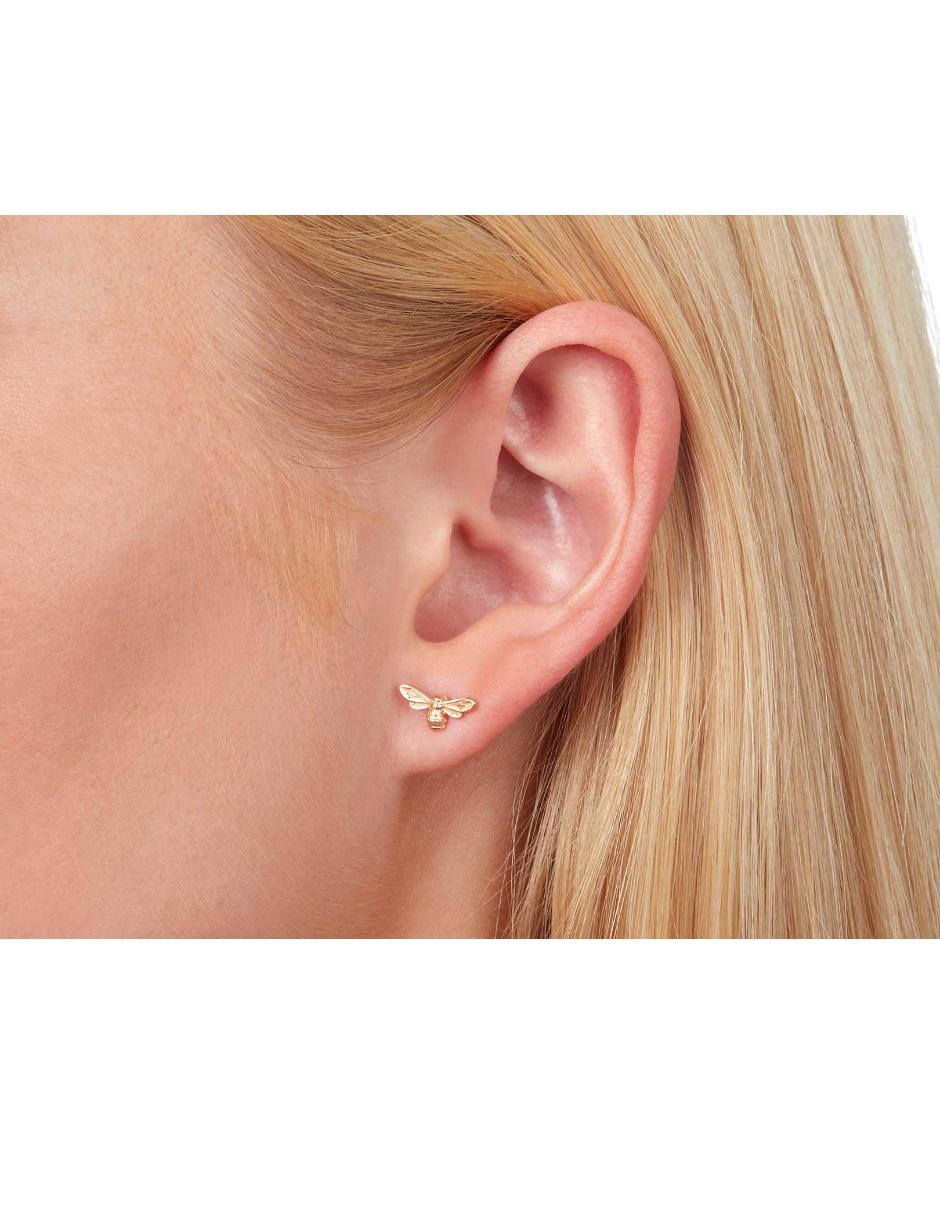 Aretes de plata con acabado brillante 2