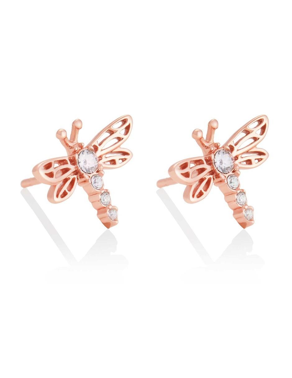 Aretes de plata con acabado pavé