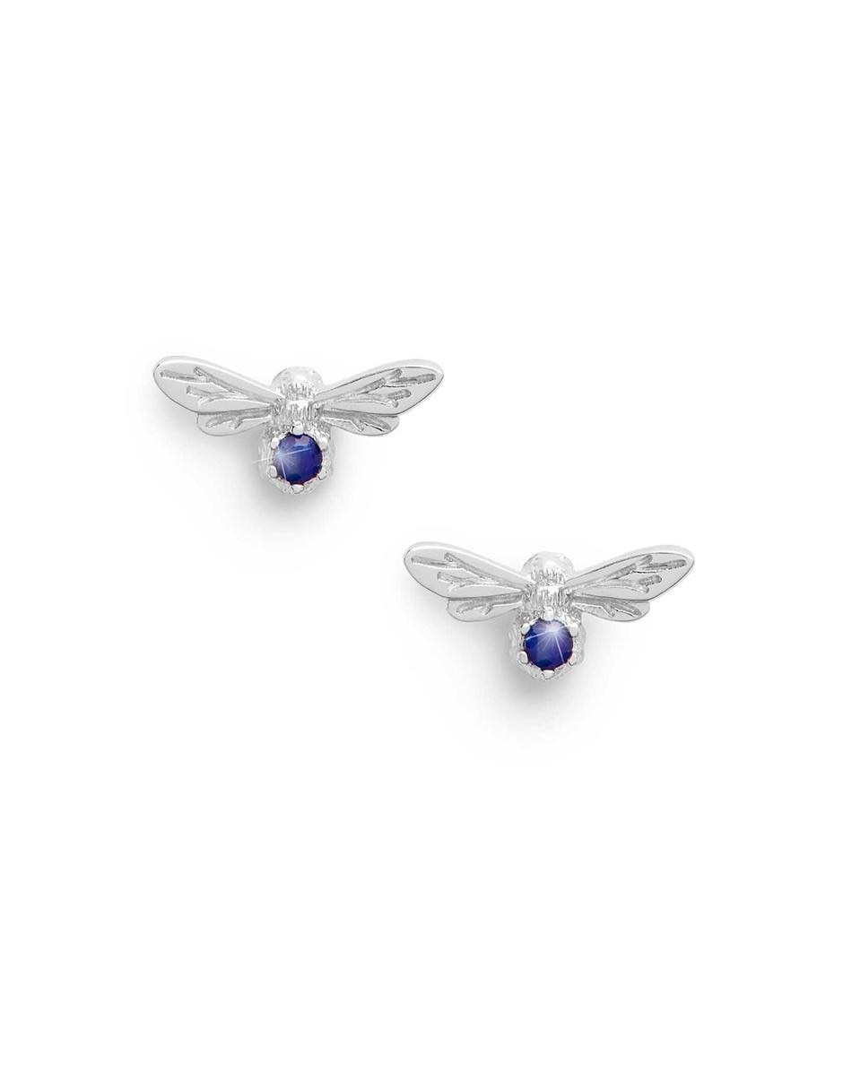 Aretes de plata con acabado pavé cristal 3