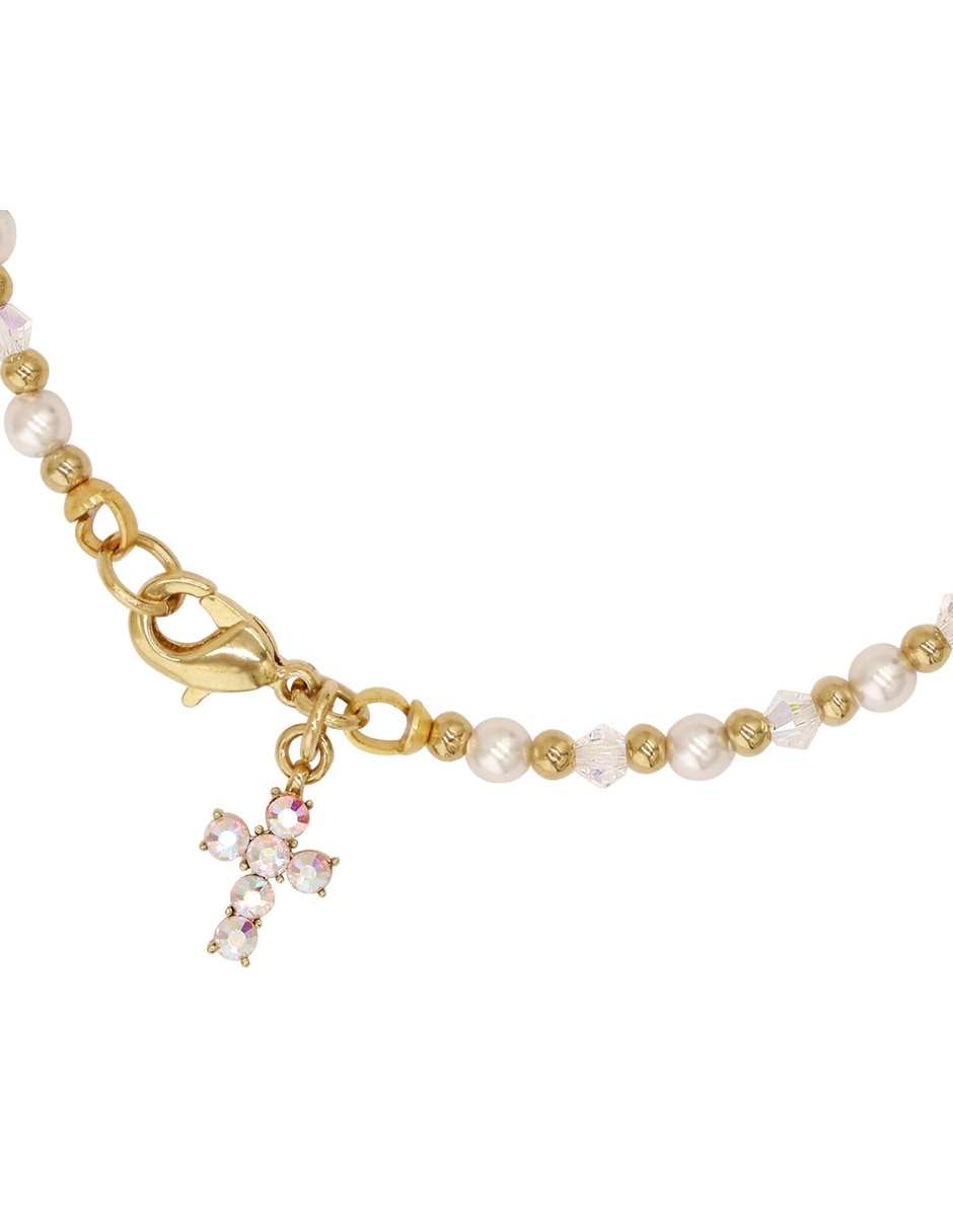 Pulsera con acabado baño de oro 2